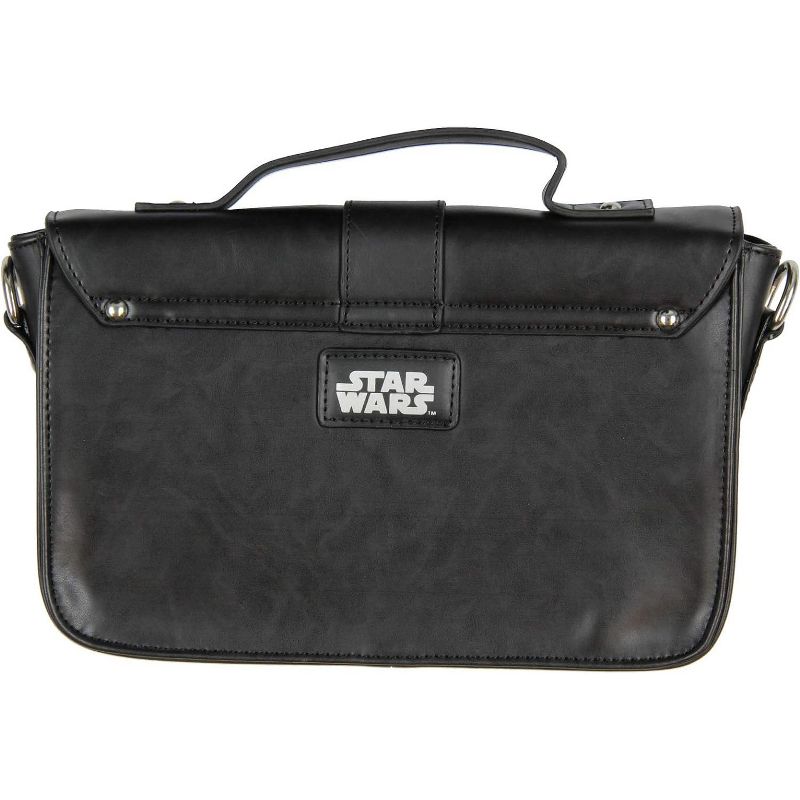 Star Wars Darth Vader Classic Messenger Satchel Bag Purse with Crossbody Strap Black, 3 of 5