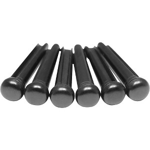 Graph Tech PP-2100-01 TUSQ Traditional-Style Bridge Pins Black - 1 of 3