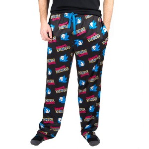 Sonic the Hedgehog Video Game Character Mens All over Print Sleep Pajama Pants - 1 of 3