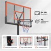 YONWAY Basketball Hoop 5.73-10FT Height Adjustable Portable Basketball Goal for Indoor Outdoor Basketball Stand 44in Backboard with Wheels - 4 of 4
