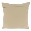 Saro Lifestyle Diamond Elegance Fringe Poly Filled Pillow, Beige, 20"x20" - image 2 of 3