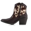 Andrea Women's Western Cow pattern Booties 90785 - 2 of 4