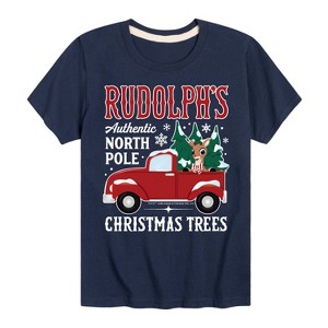 Boys' - Rudolph - Rudolphs Christmas Trees Short Sleeve Graphic T-Shirt - 1 of 4
