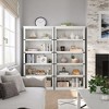 Whizmax 5 Tier Bookcase, Farmhouse Book Shelf with Storage, 67.4 Inch Tall Open Display Bookshelves, Wooden 5 Shelf Bookcase for Living Room, Bedroom - 2 of 4