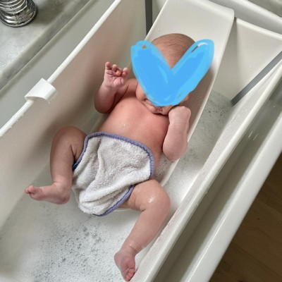 Bañera Flexi Bath de Stokke White / Aqua — LAS4LUNAS