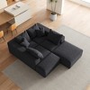 Oversized 132" Chenille Modular L-Shaped Sectional Sofa with 6 Pillows, 6-Piece Free combination, No Assembly Required - 2 of 4