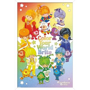 Trends International Rainbow Brite - Color Your World Brite Framed Wall Poster Prints - 1 of 4