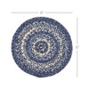 Great Falls Blue Jute Trivet 8"  VHC Brands - 3 of 4