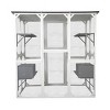 LAOTIES 71" Outdoor Wooden Cat House,Large Catio Cage with Platforms And Sleeping Nook - 3 of 4