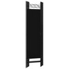 vidaXL 5-Panel Room Divider, Free-Standing, Multi-Purpose, Elegant Top Circle Design, Durable Powder-Coated Iron and Polyester Structure, Color: Black - 4 of 4