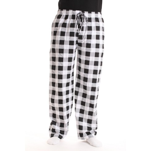 Men's black and white online buffalo plaid pajama pants