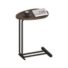 MAYEERTY C-Shaped Side Table, Wood End Table with Metal Frame Slide for Bedroom Living Room - 2 of 4