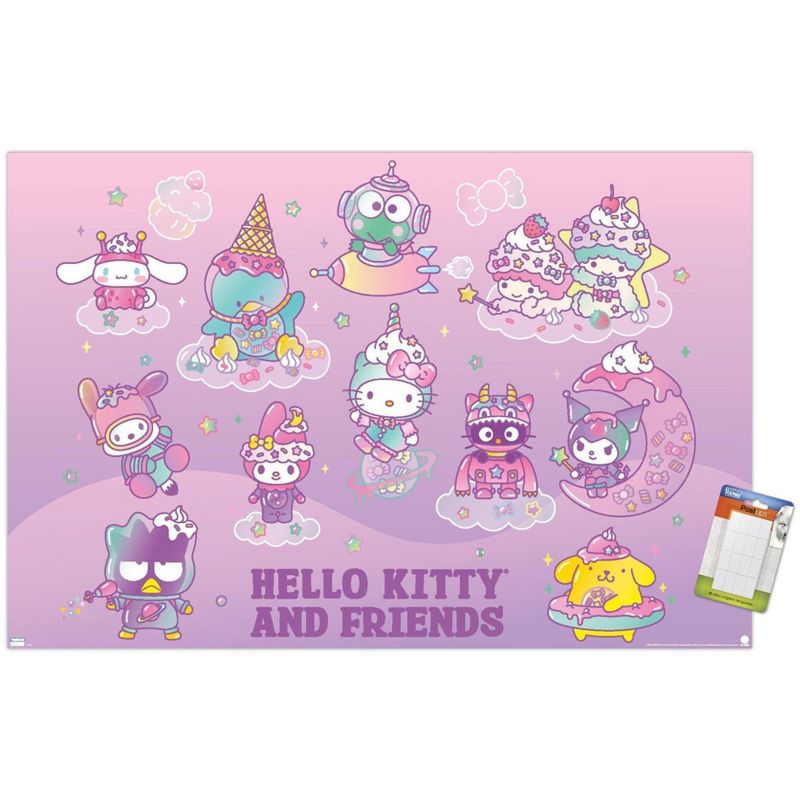 Trends International Hello Kitty and Friends: 24 Dreamland - Group Unframed Wall Poster Prints, 1 of 7