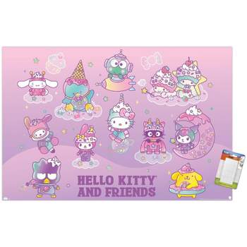Trends International Hello Kitty and Friends: 24 Dreamland - Group Unframed Wall Poster Prints