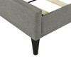 Queen Upholstered Bed Frame, Queen Platform Bed With Headboard Storage, Lights, USB Ports, Sockets, Wear Resistant Ventilate Full Size Platform Bed - 4 of 4