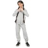 EVERYDAY KIDS Girls Heather Gray Zip-Up Hoodie – Soft Fleece Jacket with Hood – All-Season Kids Sweatshirt for School, Play, or Layering - 4 of 4