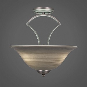 Toltec Lighting Zilo 3 - Light Flush Mount in  Graphite - 1 of 1