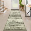 Machine Washable Area Rugs Distressed Floor Mat Non Slip Vintage Printed Indoor Carpet Stain Resistant Low Pile Throw Rug for Bedroom Living Room - 3 of 4