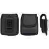 Nakedcellphone Pouch for Motorola RAZR and RAZR+ and RAZR Ultra 2025/2024/2023/2020 - Metal Clip, Magnetic Closure, Belt Harness, Black Leather - 4 of 4