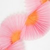 Meri Meri Pink Honeycomb Fan Garland (9' with excess cord - Pack of 1) - 3 of 4