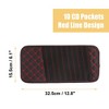 Unique Bargains Car Interior Sun Visor CD DVD Case Wallet Storage Holder Organizer Black 10 Disc - 2 of 4