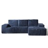XIZZI Modular Left/Right Chaise Sectional Sofa, Quick-Ship Synthetic Leather or 4 Shimmer Fabric | Zero Assembly | High Density Foam & Pocket Springs - 3 of 4