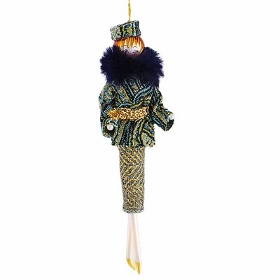 Italian Ornaments 6.75 In Lady Of Luxe Fashion Lady Italian Tree Ornaments