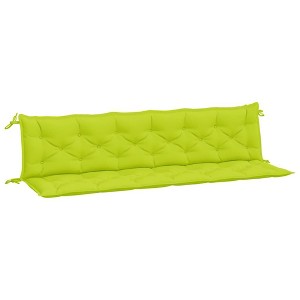 vidaXL Bright Green Garden Bench Cushions - Oxford Fabric, Hollow Fiber Filled, 78.7"x19.7"x2.8", Water-Resistant for Patio/Lounge/Indoor Use - 1 of 4