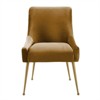 TOV Furniture Beatrix Velvet Side Chair in Cognac Orange Finish - 2 of 4