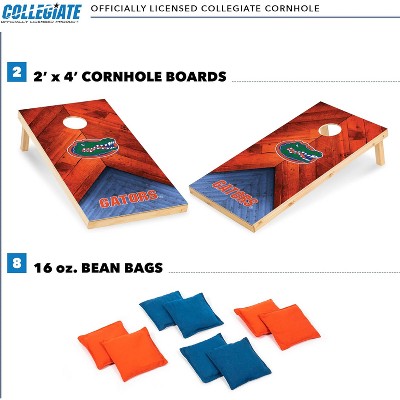 Florida Gators 2'x4' Solid Wood Cornhole Set with Bean Bags