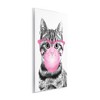 Stupell Industries Adorable Cat Bubble Gum Pink Glasses Monochrome Illustration Wall Plaque Art - 2 of 4