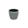 Cheung's Idola Tapered Blue Ceramic Pot - Medium - 2 of 3
