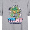 Women's - Teenage Mutant Ninja Turtles - Turtle Power Americana Oversized Graphic T-Shirt - 2 of 4