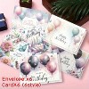 Kitcheniva 6 Pack Watercolor Floral and Butterfly Birthday Cards with Envelopes, (5x3.5 In, Blank Inside) - 3 of 4