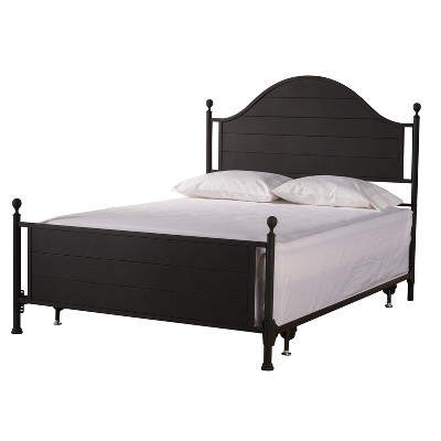 target black metal bed frame