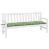 vidaXL Garden Bench Cushion - Leaf Pattern, Oxford Fabric, Cozy Hollow Fiber Filling, Non-Slip Design - 3 of 4