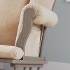 Child Craft Cozy Glider Rocker and Ottoman Set, Padded Cushion with Convenient Storage Pockets, Solid Wood Base & Frame - 4 of 4