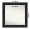 Amanti Art Luxe Non-Beveled Framed Bathroom Vanity Wall Mirror - 3 of 4