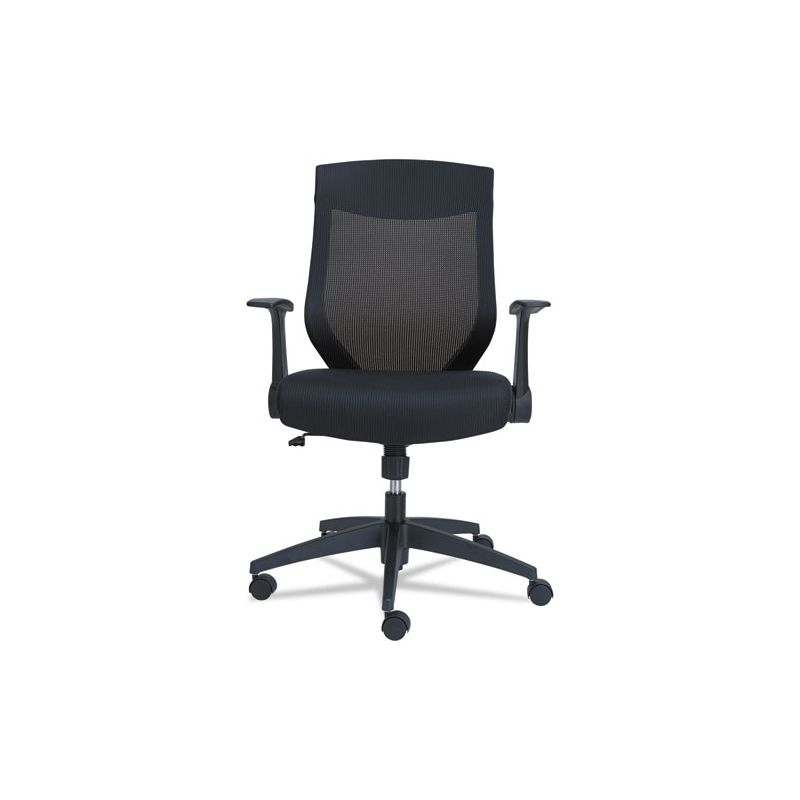 Alera Alera EB-K Series Synchro Mid-Back Flip-Arm Mesh Chair, Supports Up to 275 lb, 18.5“ to 22.04" Seat Height, Black, 2 of 8