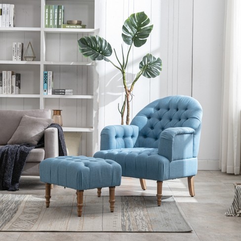 Blue living room discount chair