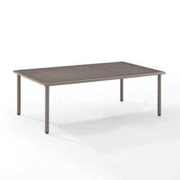 Cali Bay Outdoor Metal Coffee Table - Light Brown - Crosley