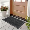 Evideco French Home Goods Heavy-Duty Dirt-Trapping Rubber Doormat with Raised Pattern - 2 of 4