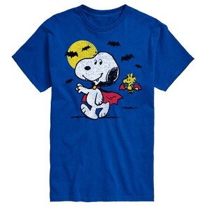 Men's - Peanuts - Vampire Snoopy Woodstock Short Sleeve Graphic T-Shirt - 1 of 4