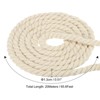 Unique Bargains Craft Railings Home Decor Tug of War Cotton Soft Elastic Washable Rope 1 Pc - 2 of 4