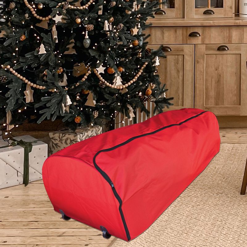Northlight Rolling Artificial Christmas Tree Storage Bag For Trees Up to 9ft, 3 of 4