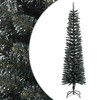 vidaXL Christmas Tree Green and white PVC, steel Slim Decorative Inlays - 2 of 4