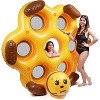 Aquamazing 6 Person Mesh Seating Unisex Pool Lounge, Pvc, Honeycomb, Yellow, 71.65"- Great Summer Pool Float for Families! - 2 of 4