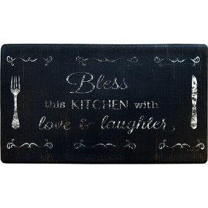 Bless The Kitchen 20" x 36" Oil & Stain Resistant Anti-Fatigue Kitchen Floor Mat - 1 of 3