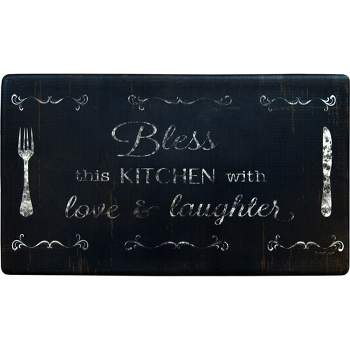 Bless The Kitchen 20" x 36" Oil & Stain Resistant Anti-Fatigue Kitchen Floor Mat