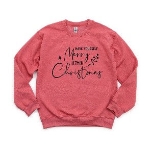Simply Sage Market Women's Graphic Sweatshirt Have Yourself A Merry Little Christmas Berries - 1 of 4